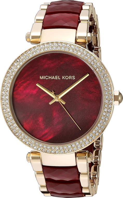 michael kors women watch red|michael kors red watch women.